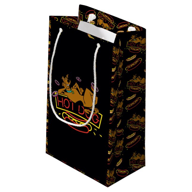Scooby-Doo Hot Dog Neon Sign Small Gift Bag (Back Angled)
