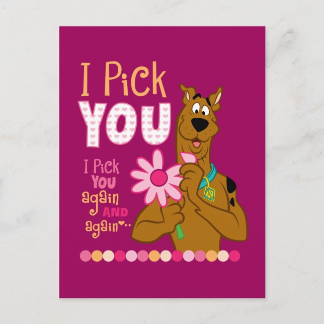 Scooby Doo - I Pick You Postcard (Front)