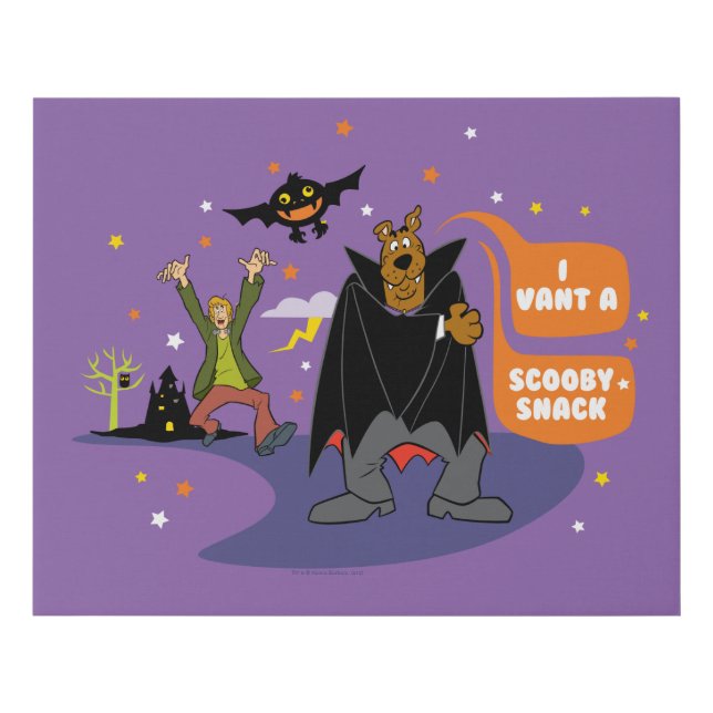 Scooby-Doo | I Vant a Scooby Snack Faux Canvas Print (Front)