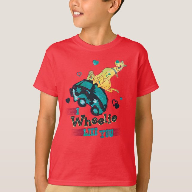 Scooby-Doo - I Wheelie Like You T-Shirt (Front)