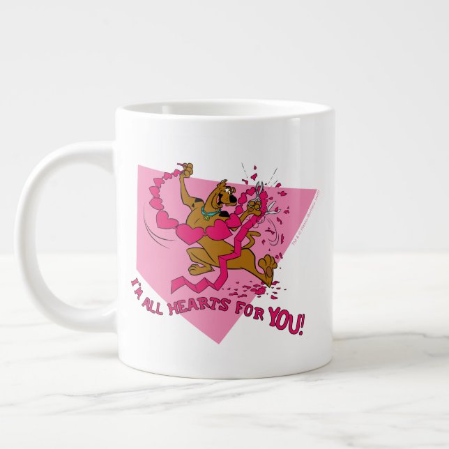 Scooby-Doo - I'm All Hearts For You Giant Coffee Mug (Left)