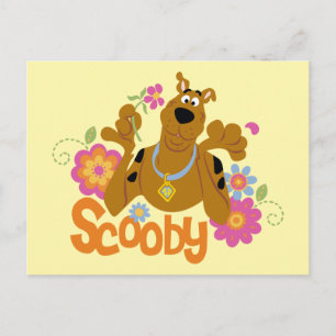 Scooby-Doo In Flowers Postcard