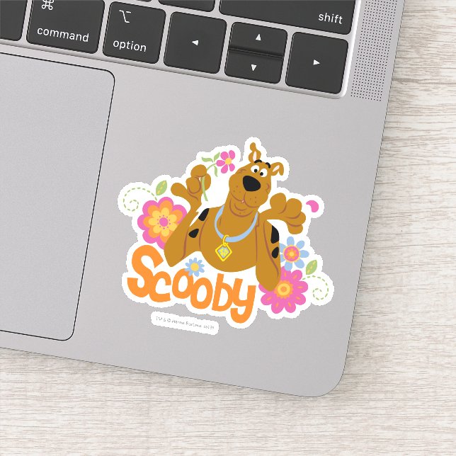 Scooby-Doo In Flowers Sticker (Detail)