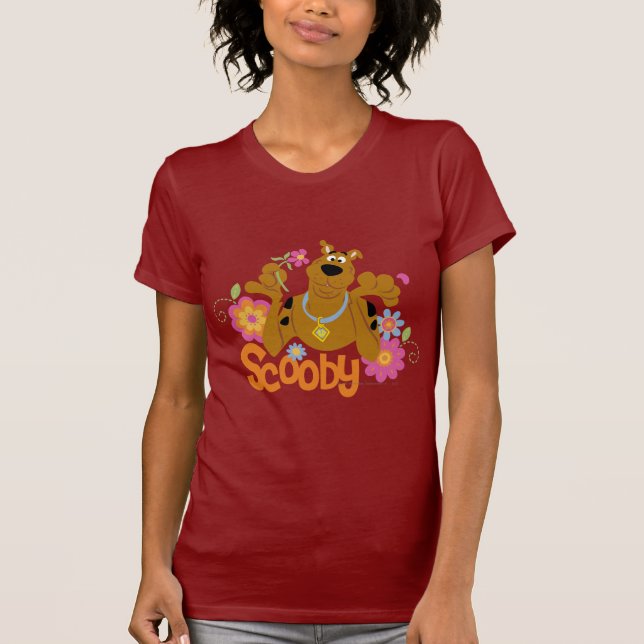 Scooby-Doo In Flowers T-Shirt (Front)