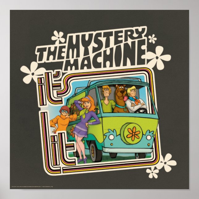 Scooby-Doo | "It's Lit" Mystery Machine Graphic Poster (Front)