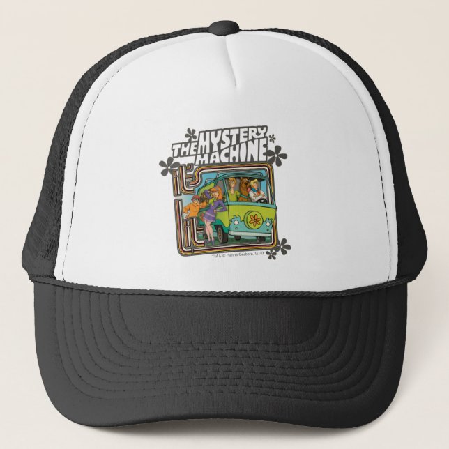 Scooby-Doo | "It's Lit" Mystery Machine Graphic Trucker Hat (Front)