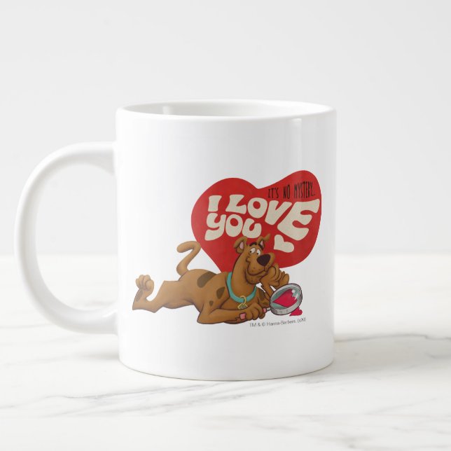 Scooby-Doo - It's No Mystery… I Love You Giant Coffee Mug (Left)