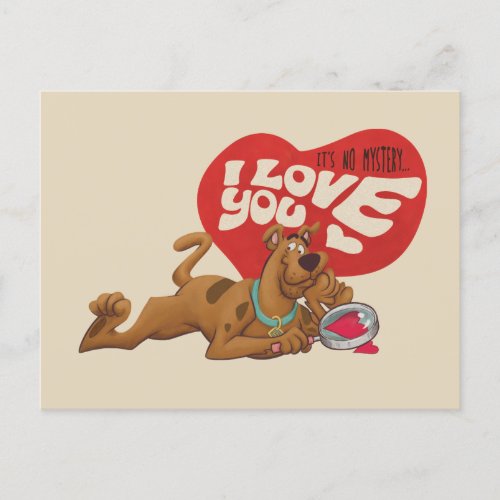 Scooby_Doo _ Its No Mystery I Love You Holiday Postcard