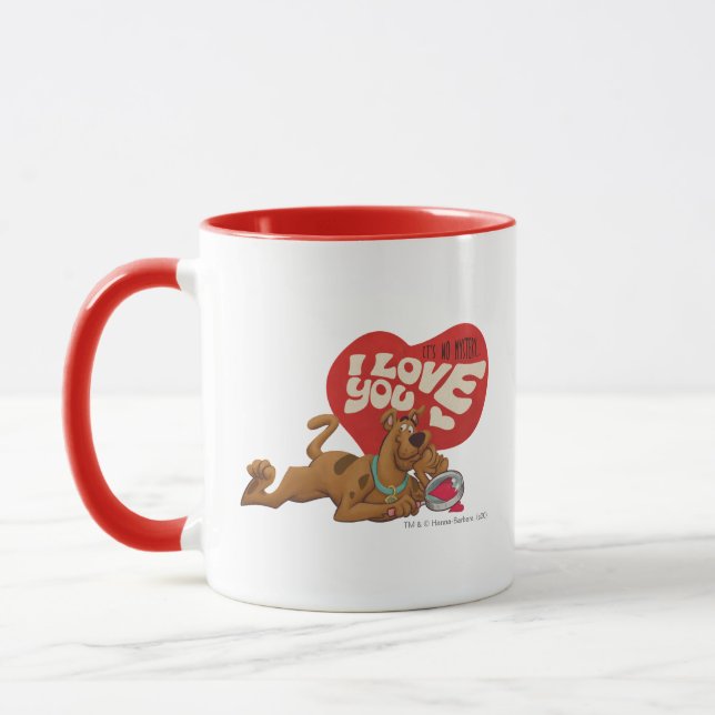 Scooby-Doo - It's No Mystery… I Love You Mug (Left)