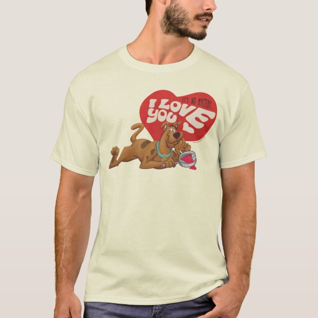 Scooby-Doo - It's No Mystery… I Love You T-Shirt (Front)
