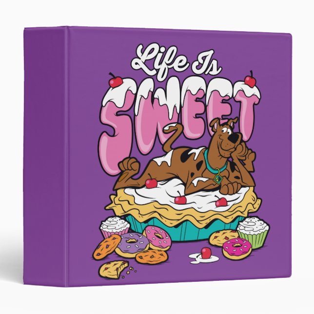 Scooby-Doo "Life Is Sweet" 3 Ring Binder (Front/Spine)