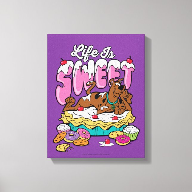 Scooby-Doo "Life Is Sweet" Canvas Print (Front)