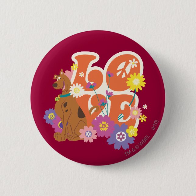 Scooby-Doo "Love" Pinback Button (Front)