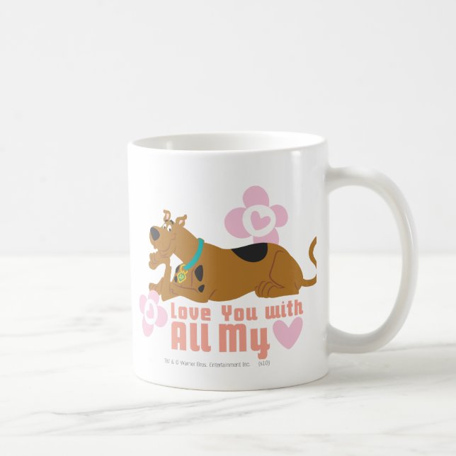 Scooby-Doo "Love You With All My Heart" Coffee Mug (Right)