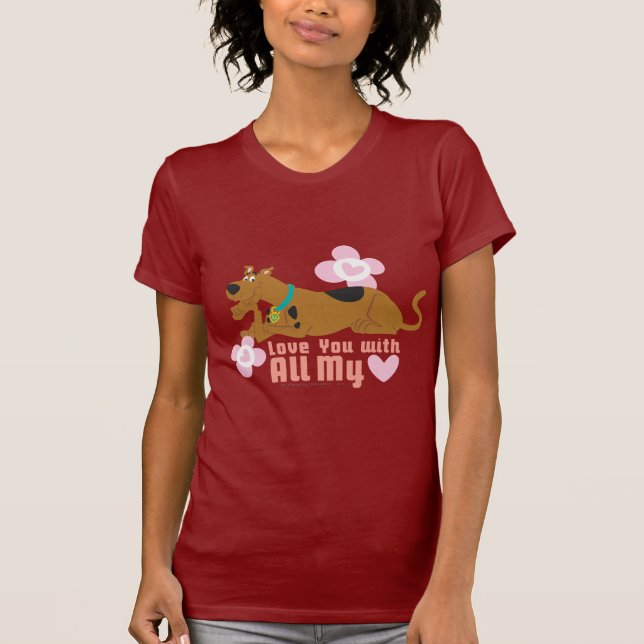 Scooby-Doo "Love You With All My Heart" T-Shirt (Front)