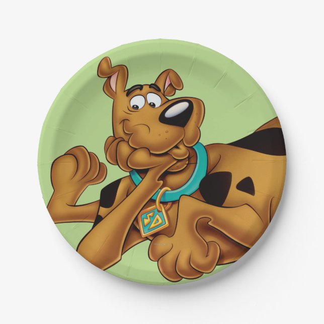 Scooby-Doo Lying Down Paper Plates (Front)