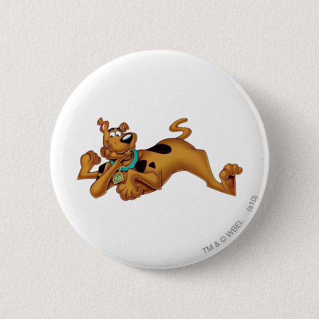 Scooby-Doo Lying Down Pinback Button (Front)