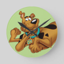 Scooby-Doo Lying Down Round Clock