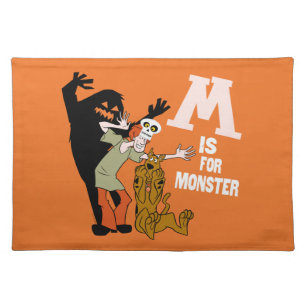 Scooby-Doo M is for Monster Cloth Placemat