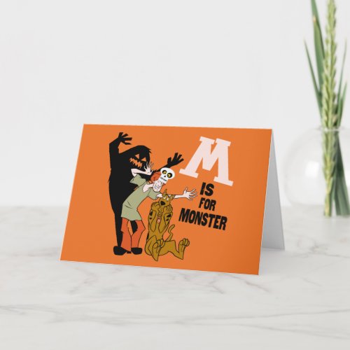 Scooby_Doo  M is for Monster Note Card