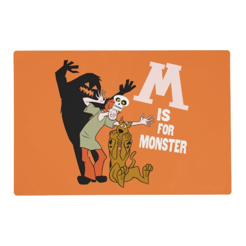 Scooby_Doo  M is for Monster Placemat