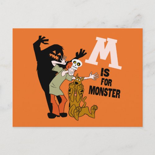 Scooby_Doo  M is for Monster Postcard
