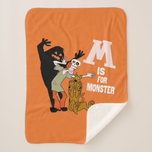 Scooby_Doo  M is for Monster Sherpa Blanket