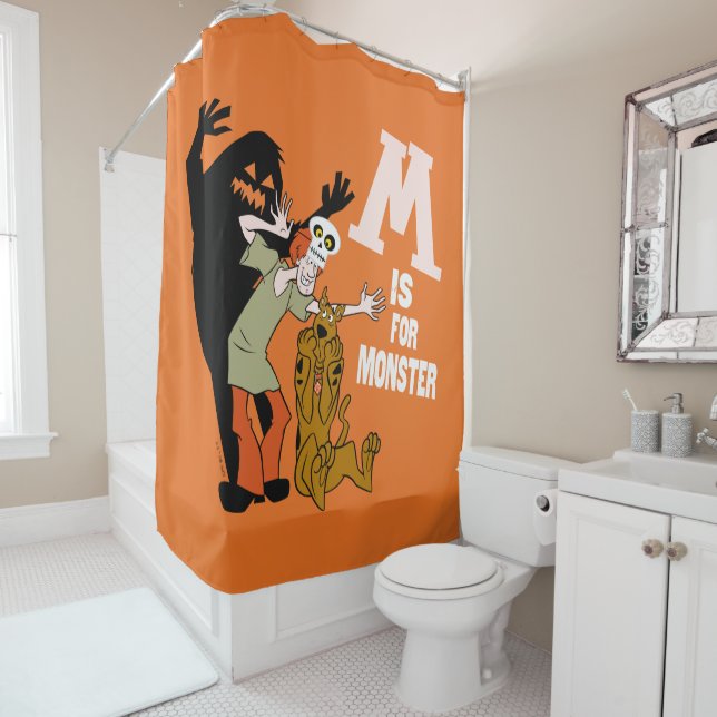 Scooby-Doo | M is for Monster Shower Curtain (In Situ)