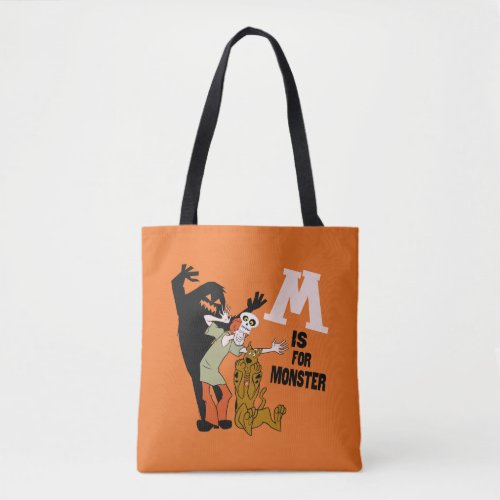 Scooby_Doo  M is for Monster Tote Bag