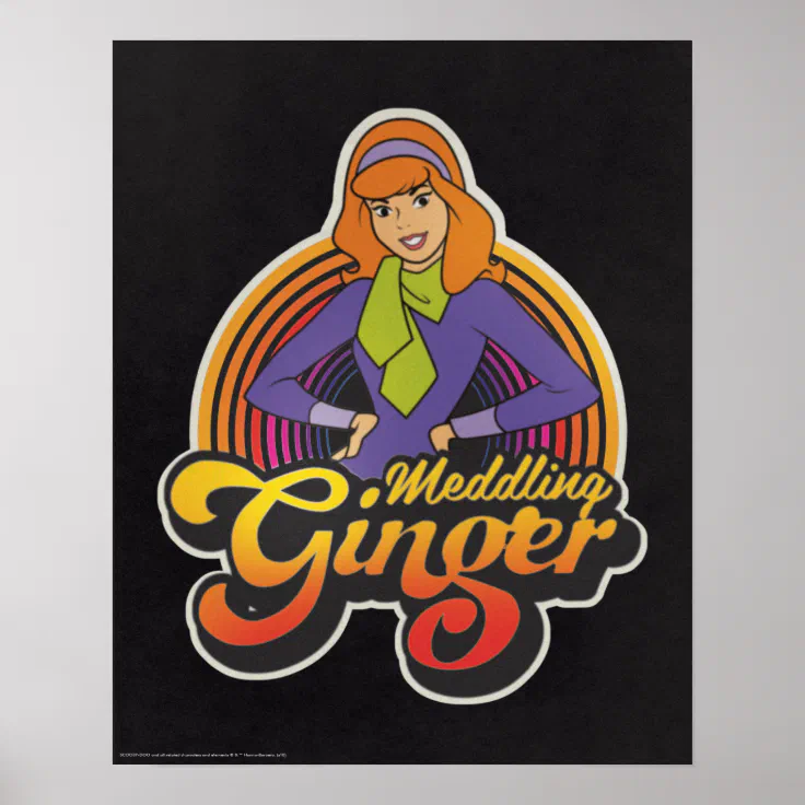 Scooby Doo Meddling Ginger Daphne Poster Zazzle 