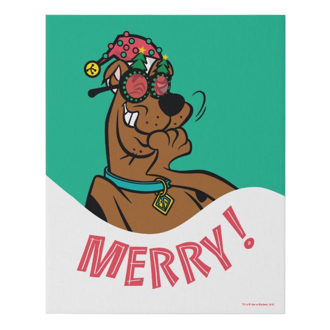 Scooby-Doo Merry Laughter Faux Canvas Print (Front)