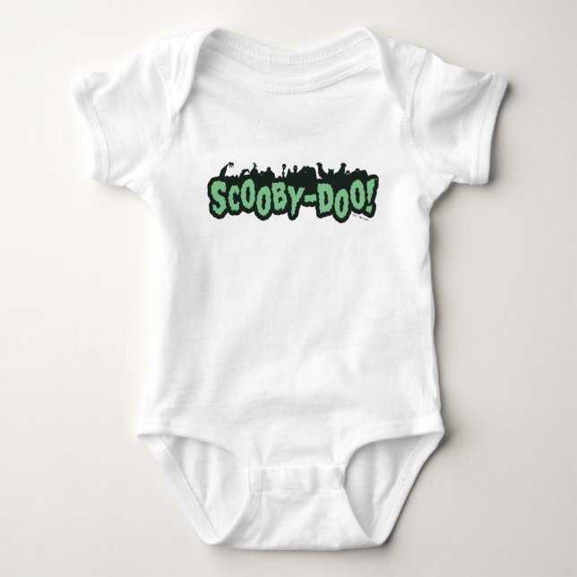 Scooby-Doo! Monster Silhouette Logo Baby Bodysuit (Front)