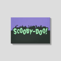 Scooby-Doo! Monster Silhouette Logo Canvas Print