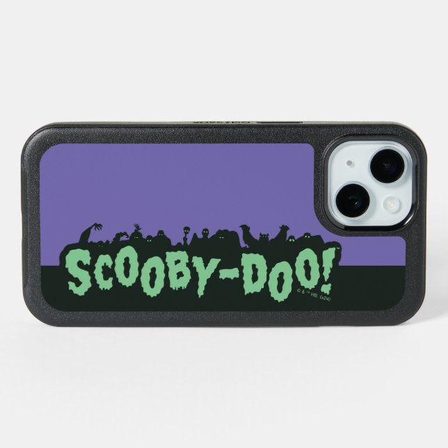 Scooby-Doo! Monster Silhouette Logo iPhone 15 Case (Back Horizontal)