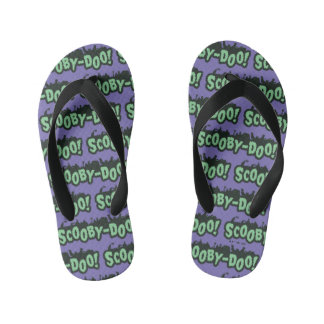 Scooby-Doo! Monster Silhouette Logo Kid's Flip Flops