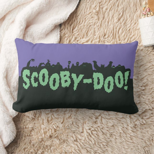Scooby-Doo! Monster Silhouette Logo Lumbar Pillow (Blanket)
