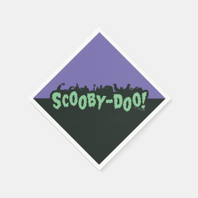 Scooby-Doo! Monster Silhouette Logo Napkins (Corner)