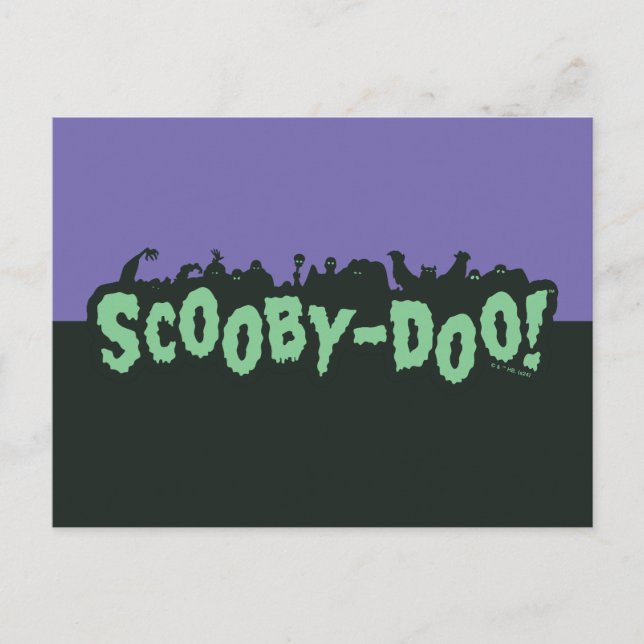Scooby-Doo! Monster Silhouette Logo Postcard (Front)