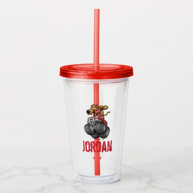 Scooby Doo-Monster Truck Acrylic Tumbler (Front)