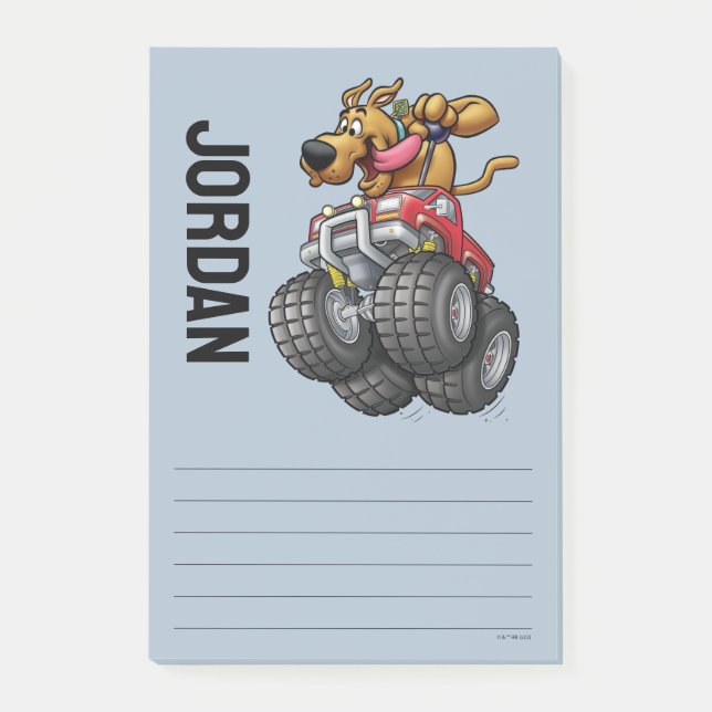 Scooby-Doo Monster Truck | Add Your Name Post-it Notes (Front)