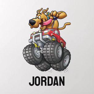 Scooby-Doo Monster Truck Add Your Name Wall Decal