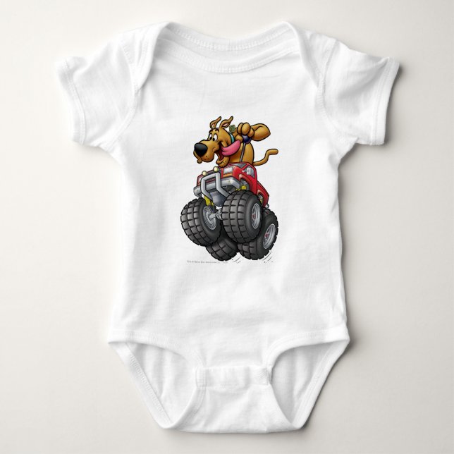 Scooby Doo-Monster Truck Baby Bodysuit (Front)