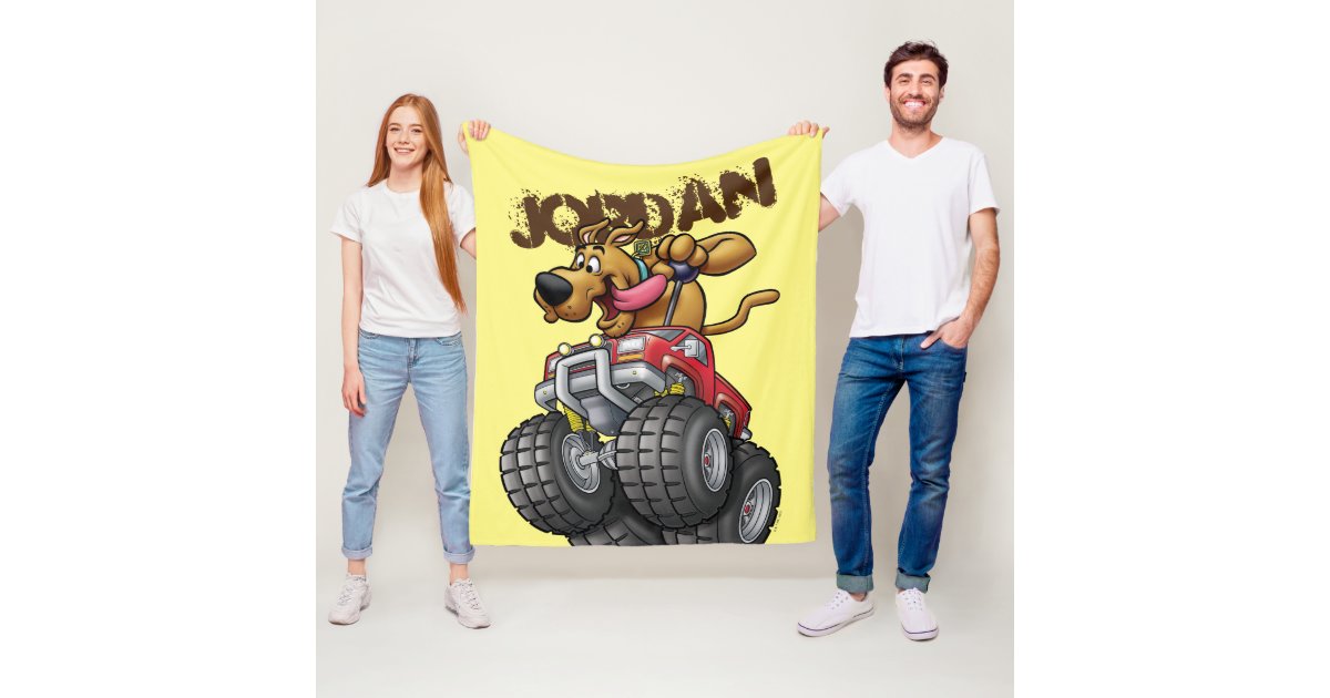 ScoobyDoo Monster Truck Fleece Blanket Zazzle