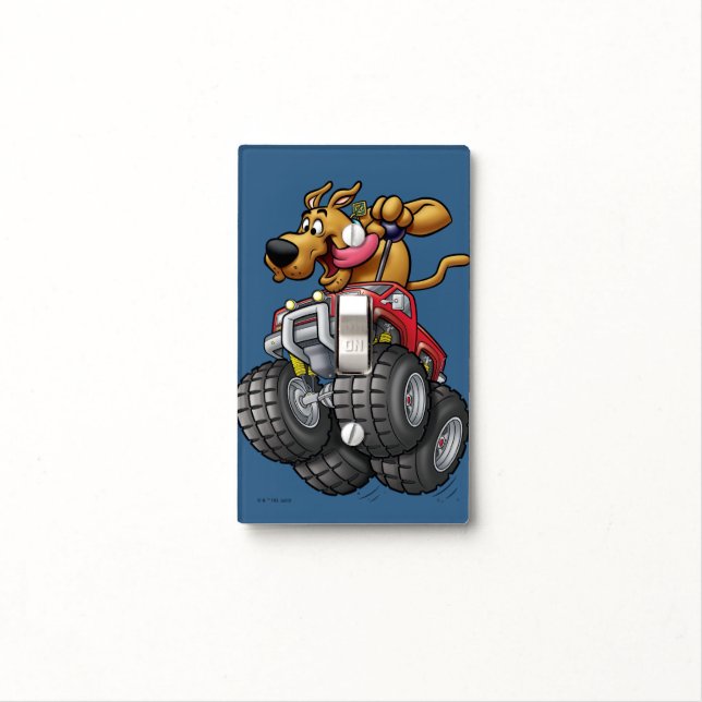 Scooby-Doo Monster Truck Light Switch Cover (In Situ)
