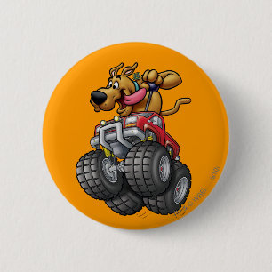 Scooby Doo-Monster Truck Pinback Button