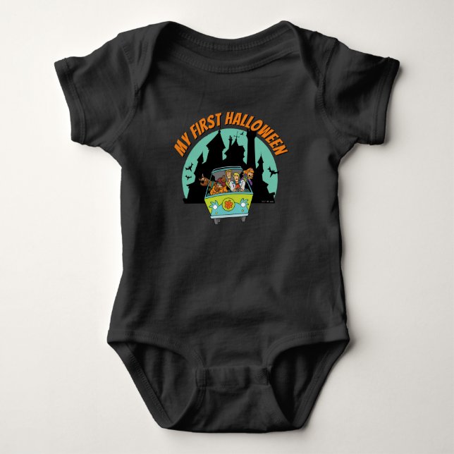Scooby-Doo "Mysteries Of The Haunted House" Baby Bodysuit (Front)