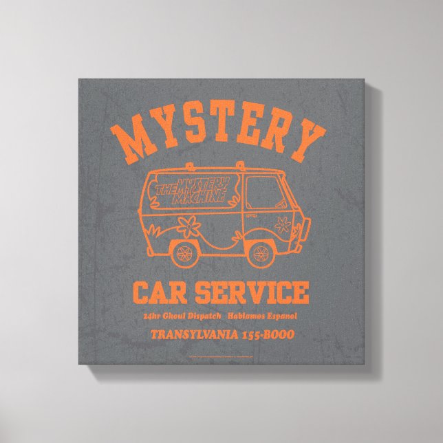 Scooby-Doo "Mystery Car Service" Graphic Canvas Print (Front)