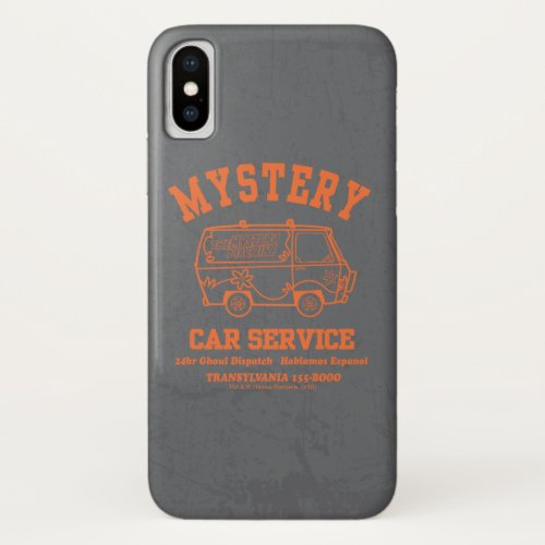 Scooby_Doo Mystery Car Service Graphic iPhone X Case