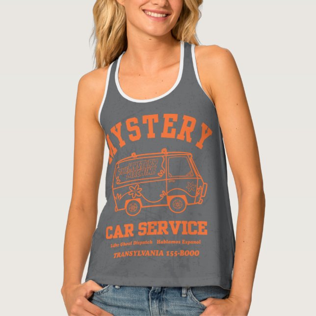 Scooby-Doo "Mystery Car Service" Graphic Tank Top (Front)