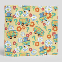 Scooby-Doo Mystery Machine Flower Pattern 3 Ring Binder